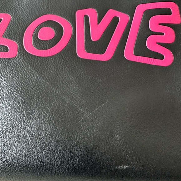 Rare Coach X Keith Haring LOVE Leather Large Tote - Picture 9 of 16